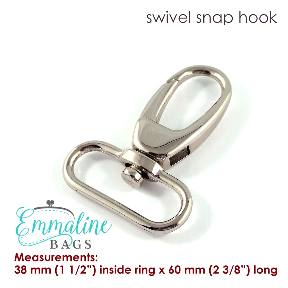 Emmaline Designer Swivel Snap Hook - 1 1/2 - 2 pack – Fabric Funhouse
