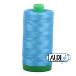 Aurifil 40wt Cotton Thread - Bright Teal 1320 - Fabric Funhouse