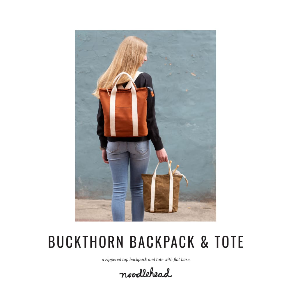 Noodlehead - Buckthorn Backpack + Tote Sewing Pattern - Fabric Funhouse