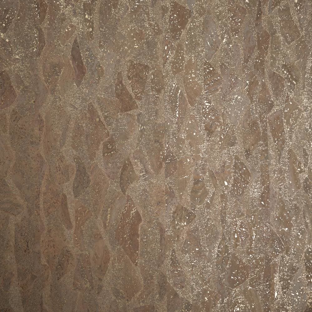 Cork Fabric - Cork Fabric - Slate Golden Waves