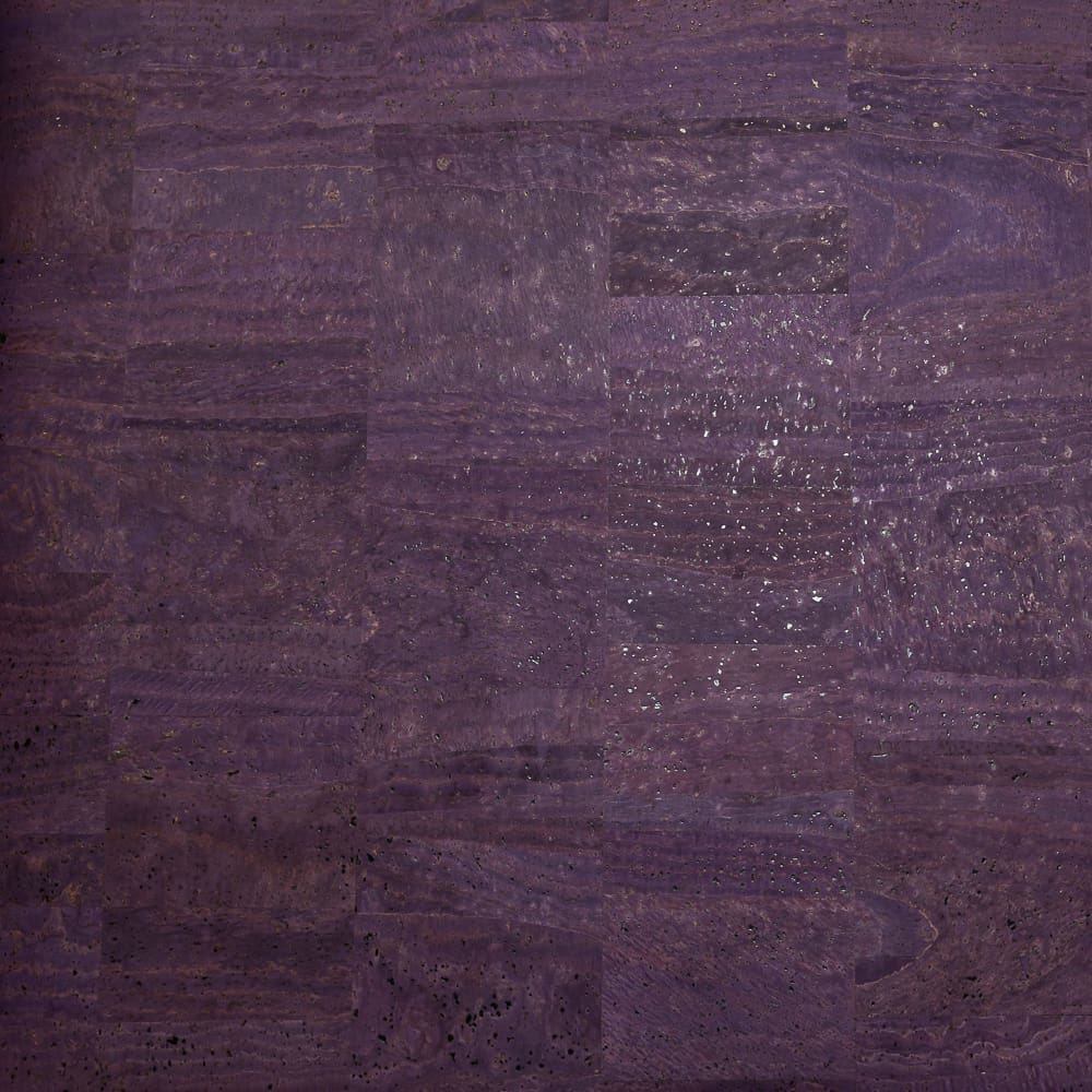 Fabric Funhouse Cork Fabric in color Eggplant, a dark shade of purple.