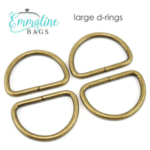 
                  
                    Load image into Gallery viewer, Hardware - Emmaline D-rings - 1 1/4 - 4 pack
                  
                