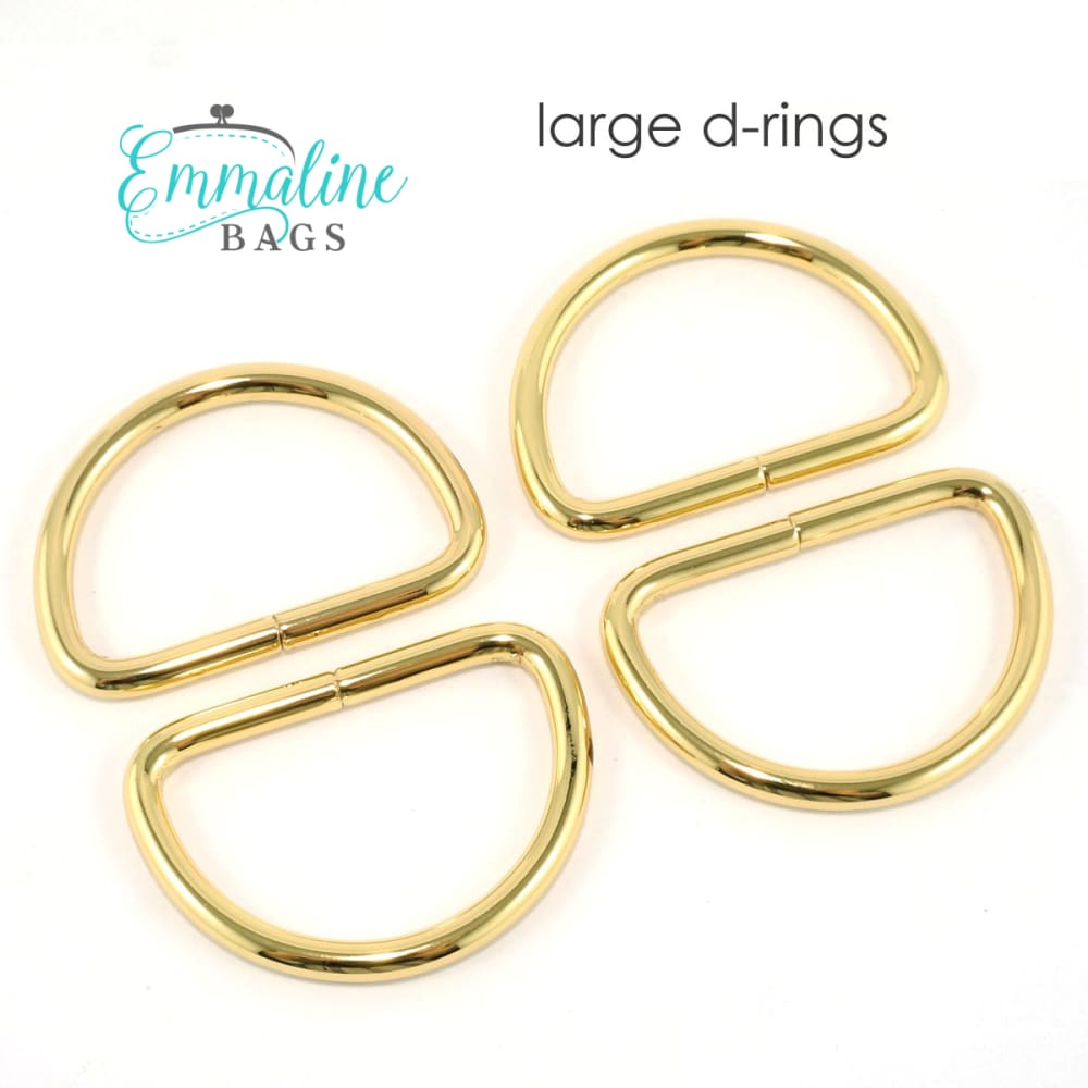 Hardware - Emmaline D-rings - 1 1/4 - 4 pack