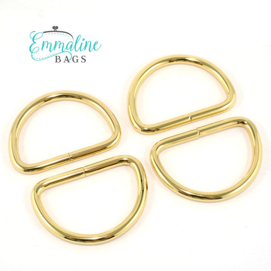 Hardware - Emmaline D-rings - 1 1/2 - 4 pack