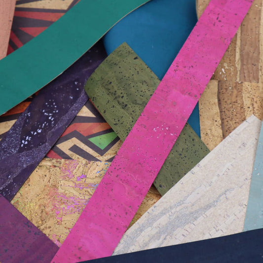 Cork Fabric - Cork - Scrap Bag - 1 lb of Cork Scraps